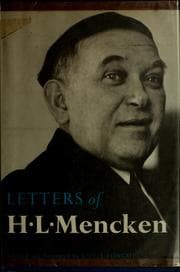 Tapa de Letters of H.L. Mencken