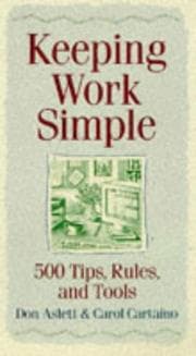 Tapa de Keeping work simple