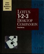Tapa de Lotus 1-2-3 desktop companion