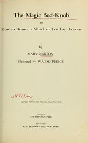 Tapa de The Magic Bed-Knob (Bedknobs and Broomsticks #1)