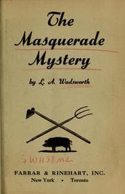Tapa de The Masquerade mystery