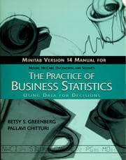 Tapa de Minitab Manual Version 14 to Accompany Practice of Business Statistics