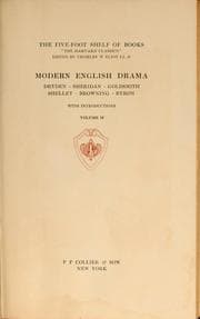 Tapa de Modern English drama