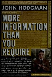 Tapa de More information than you require ...
