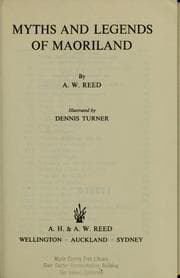 Tapa de Myths and legends of Maoriland