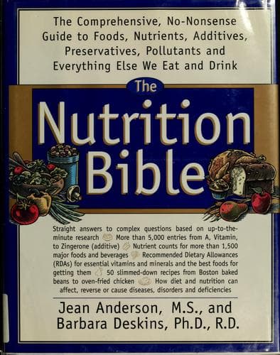 Tapa de The nutrition bible