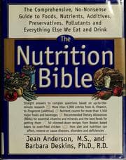 Tapa de The nutrition bible