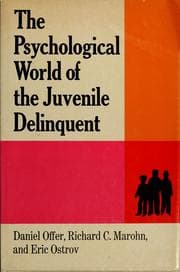 Tapa de The psychological world of the juvenile delinquent