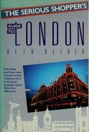Tapa de The serious shopper's guide to London