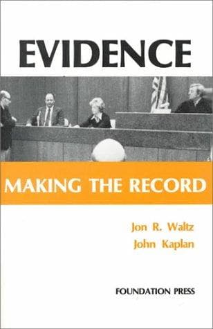 Tapa de Evidence Making the Record