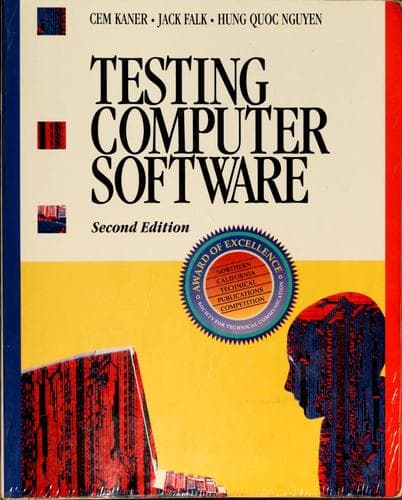 Tapa de Testing computer software