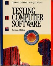 Tapa de Testing computer software