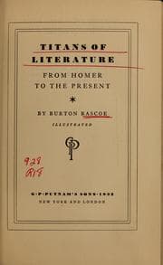 Tapa de Titans of literature, from Homer to the present