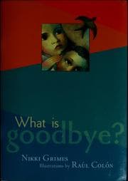 Tapa de What is goodbye?