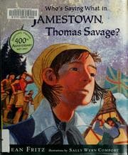 Tapa de Who's saying what in Jamestown, Thomas Savage?
