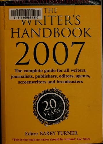 Tapa de The writer's handbook 2007