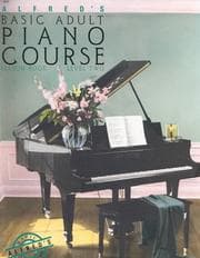 Tapa de Alfred's basic adult piano course