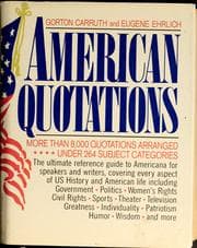 Tapa de American quotations