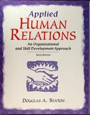Tapa de Applied human relations
