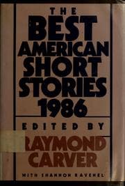Tapa de The best American short stories, 1986