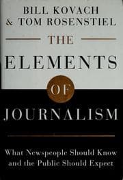 Tapa de The elements of journalism