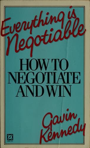 Tapa de Everything is negotiable!