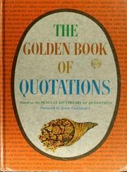 Tapa de The Golden book of quotations