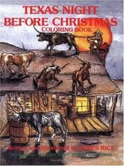 Tapa de Texas Night Before Christmas Coloring Book
