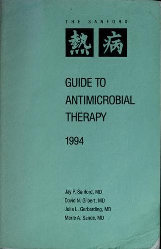 Tapa de Guide to antimicrobial therapy 1994