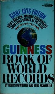 Tapa de Guinness book of world records