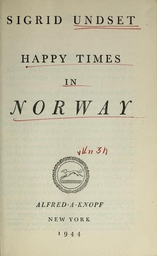 Tapa de Happy times in Norway