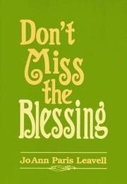 Tapa de Don't miss the blessing