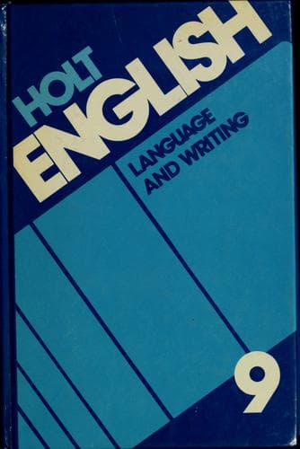 Tapa de Holt English