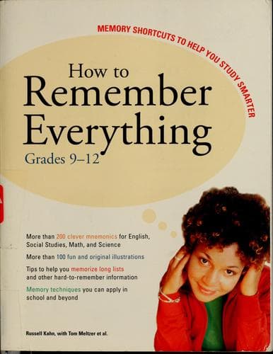 Tapa de How to remember everything
