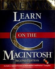 Tapa de Learn C on the Macintosh