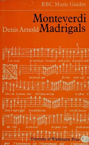 Tapa de Monteverdi madrigals