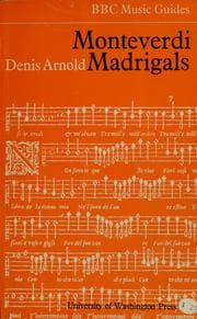 Tapa de Monteverdi madrigals
