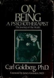 Tapa de On being a psychotherapist