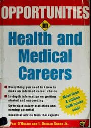 Tapa de Opportunities in health and medical careers