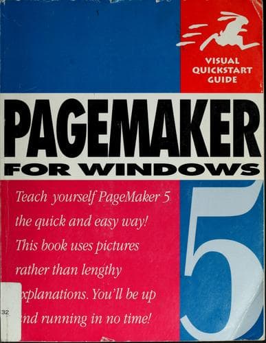 Tapa de PageMaker 5.0 for Windows