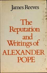 Tapa de The reputation and writings of Alexander Pope