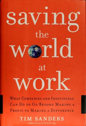Tapa de Saving the world at work