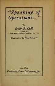 Tapa de "Speaking of operations--"