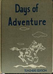 Tapa de Teacher's guide for Days of adventure