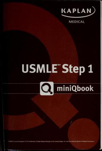 Tapa de USMLE step 1 miniQbook