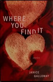 Tapa de Where you find it