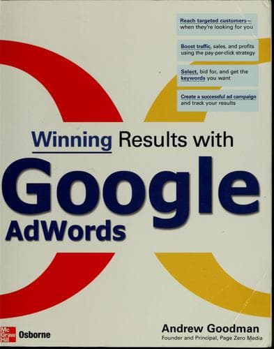 Tapa de Winning results with Google AdWords