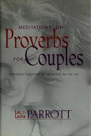 Tapa de Meditations on Proverbs for couples