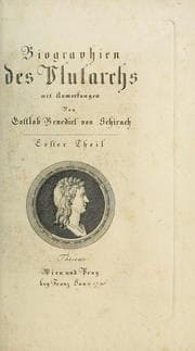 Tapa de Biographien des Plutarchs