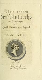 Tapa de Biographien des Plutarchs